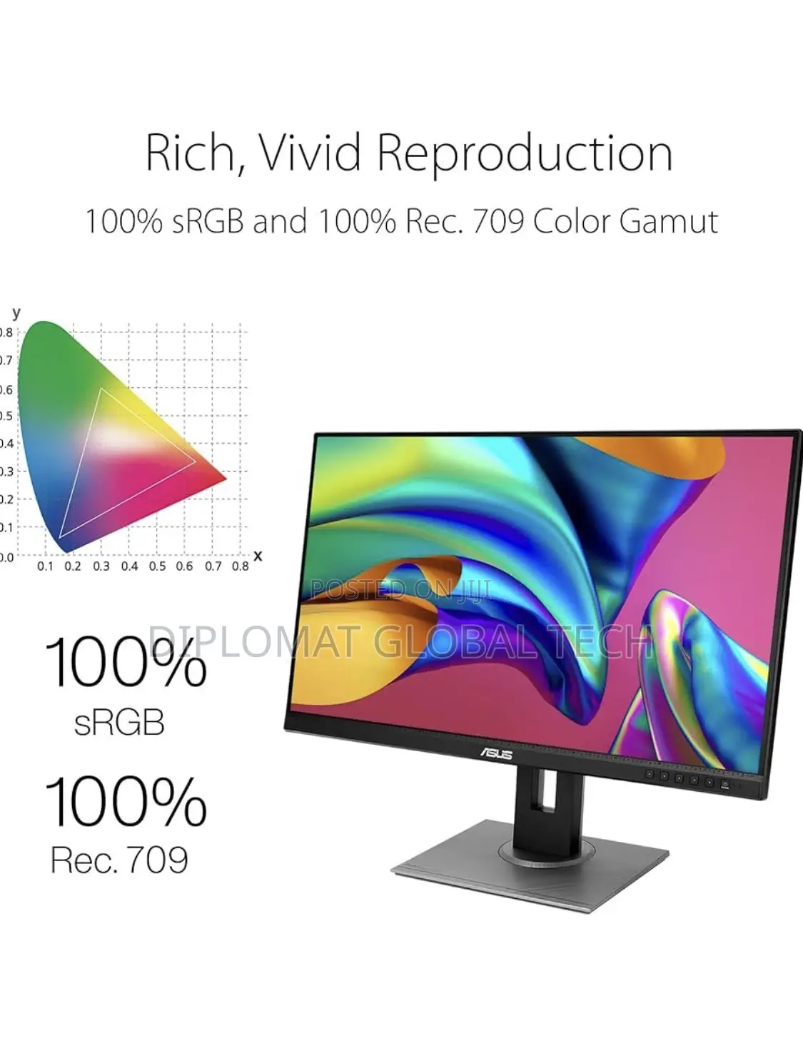 Asus Proart Display Pa278qv 27”Inches WQHD (2560 X 1440) Monitor