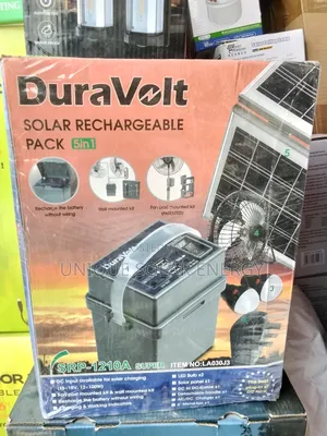 Duravolt 5in1 Solar Rechargeable Pack