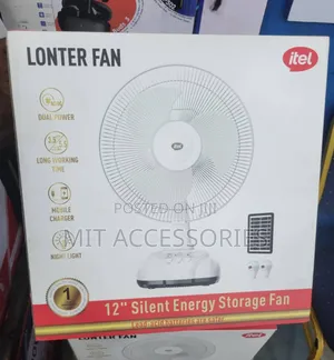 Photo - Itel Lonter Fan || Dual Power >> Mobile Charger