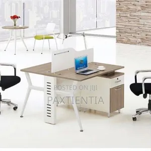 2 Man Beige Workstation