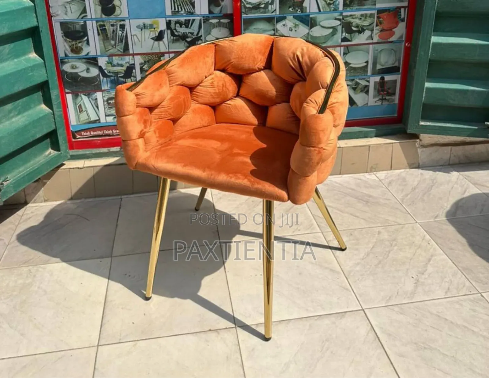 Single Arm Chair With Weave Pattern