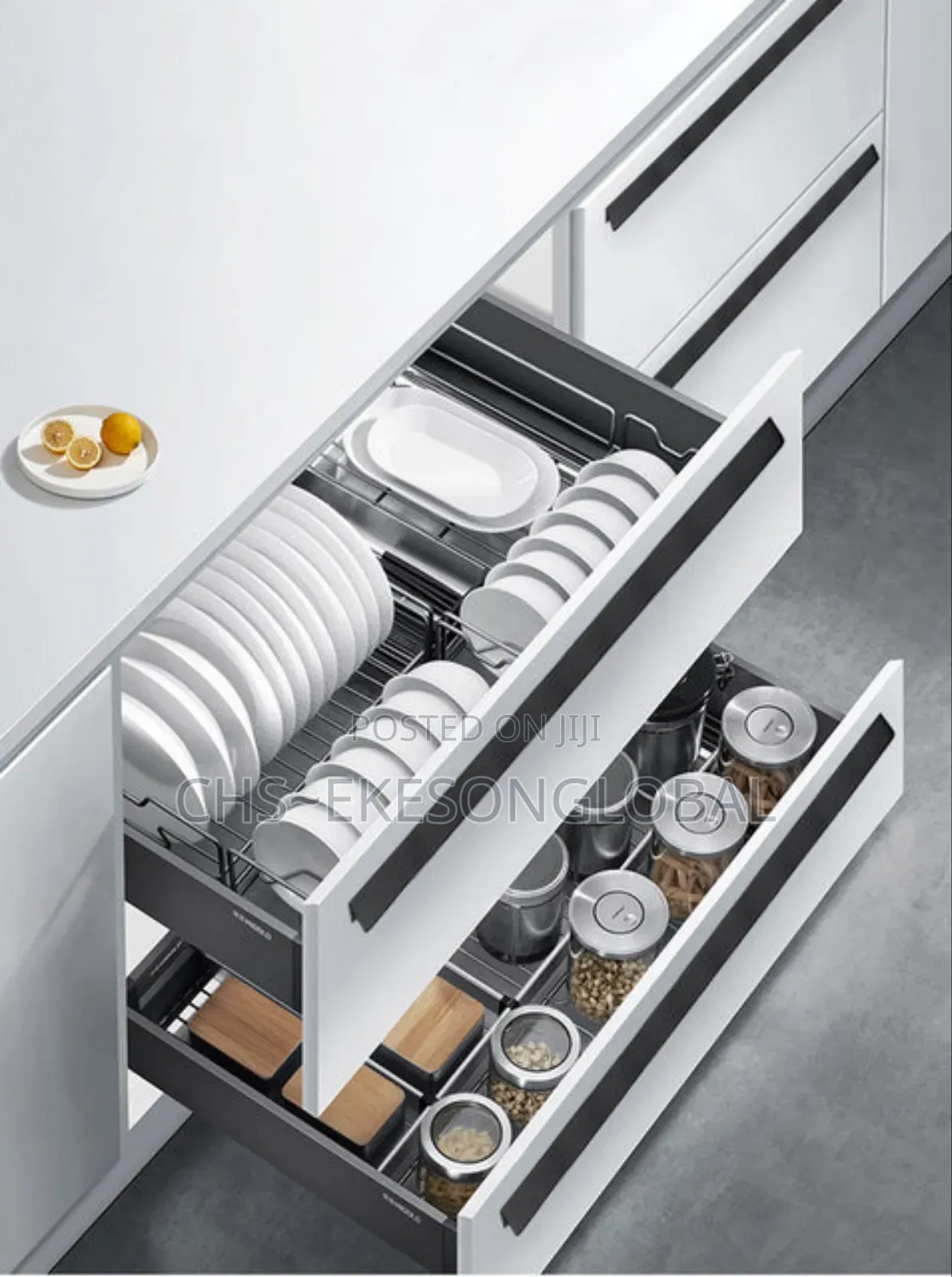 Pullout Kitchen Cabinet Plate Rack/ Kitchenware