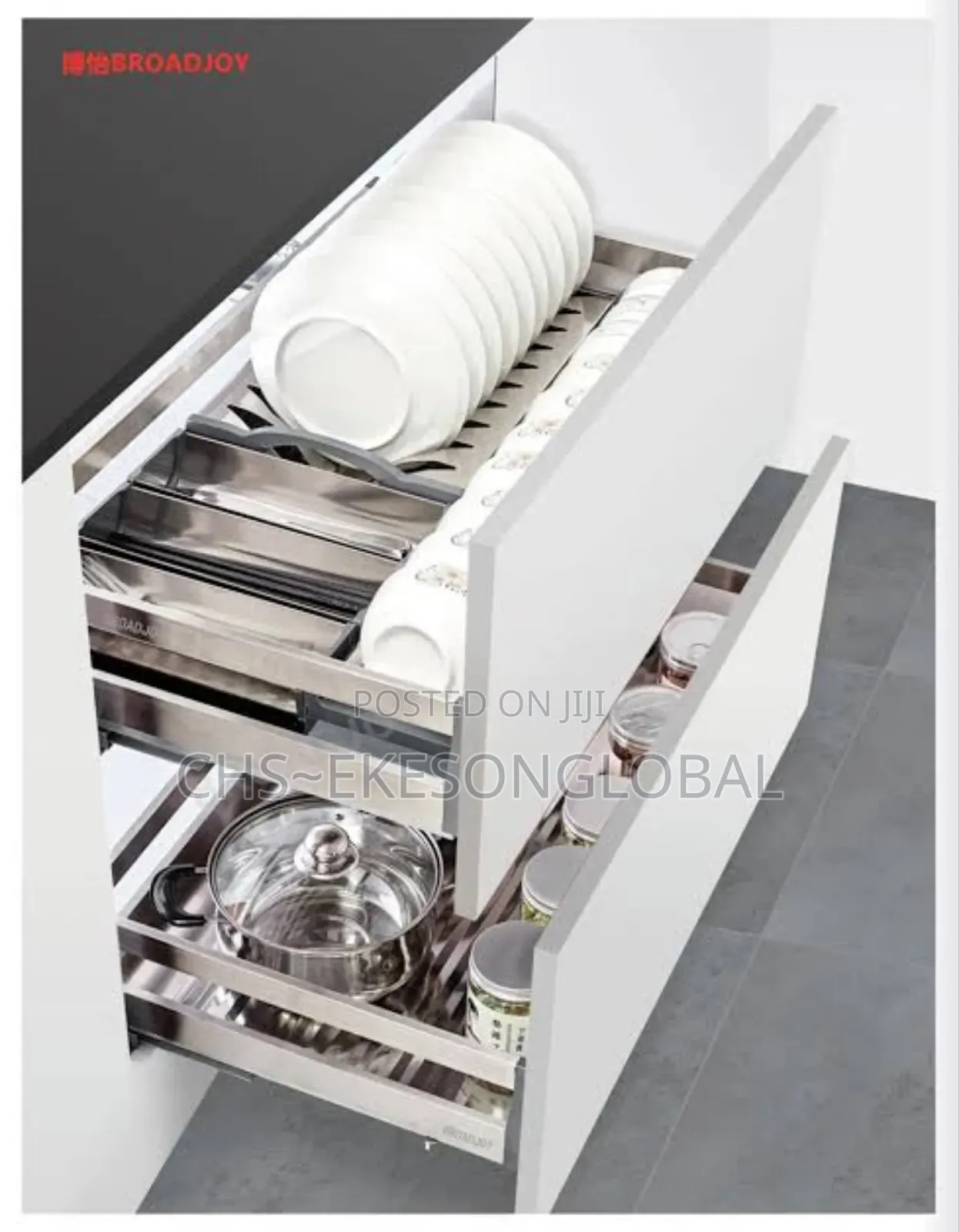 Pullout Kitchen Cabinet Plate Rack/ Kitchenware