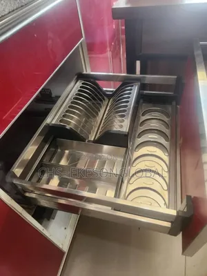 Pullout Kitchen Cabinet Plate Rack/ Kitchenware