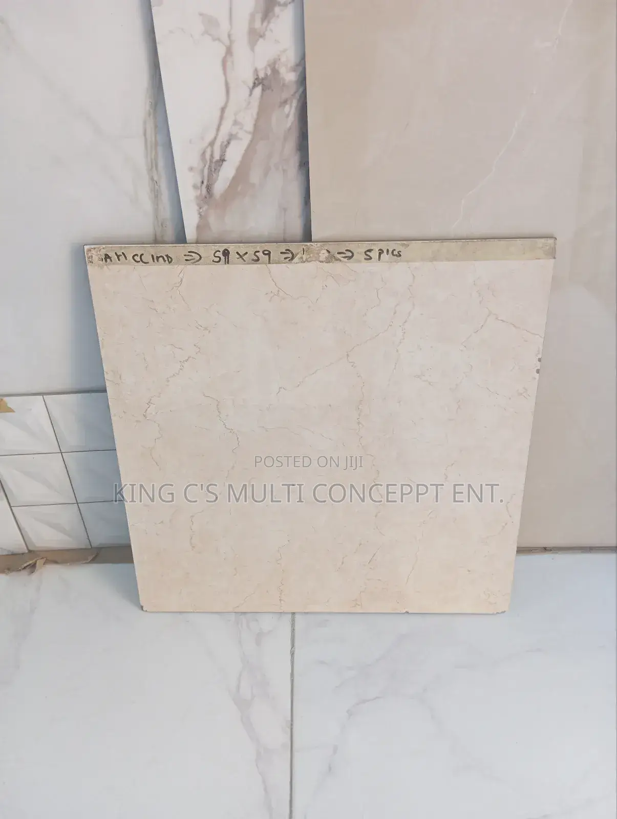 60x60 Cream Colour Spanish Tiles