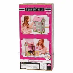 Teamson Kids' Sweet Pea Cottage Dollhouse + 7 Accessories