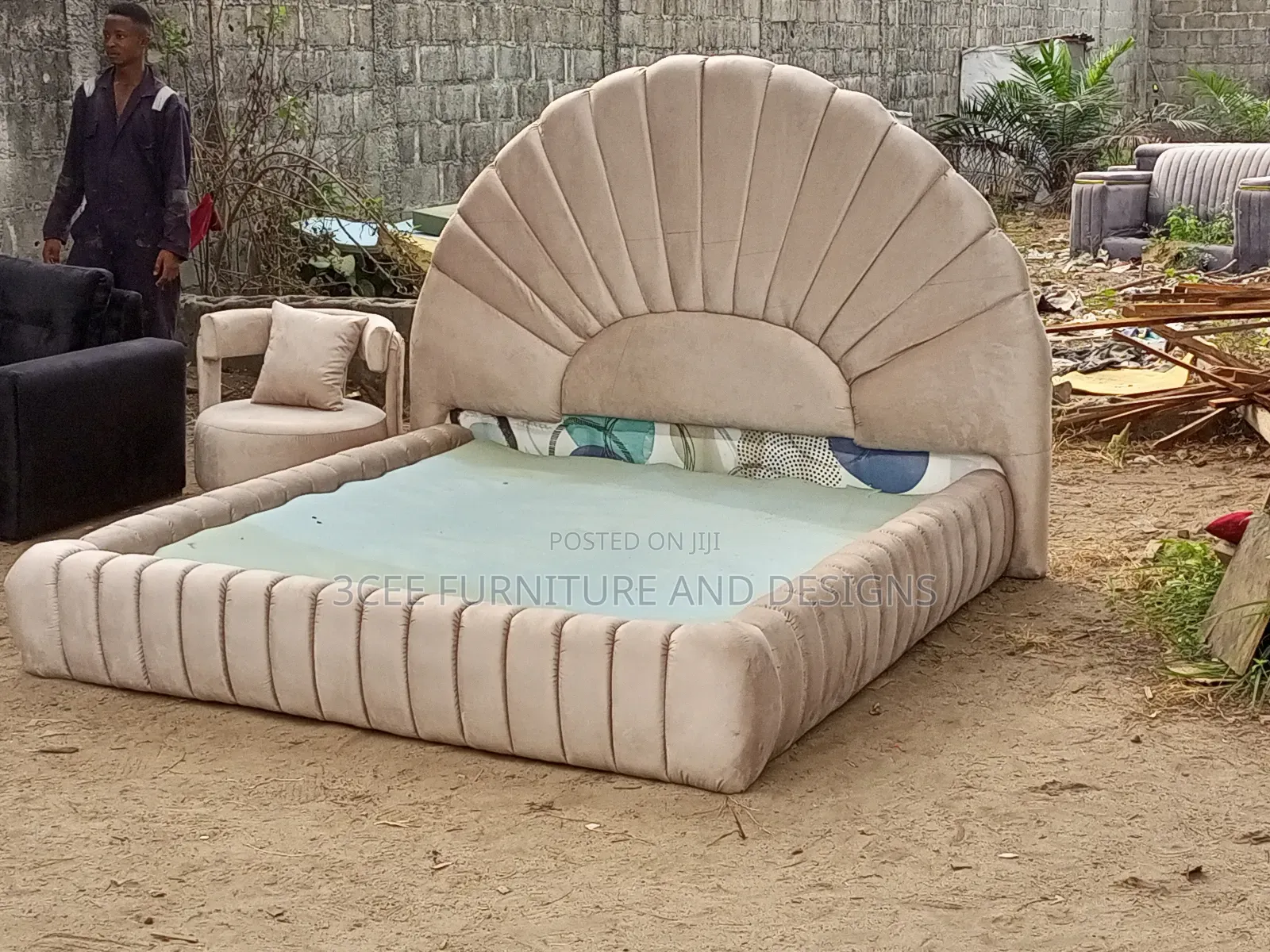 Nude Color 6 by 6 Bedframe