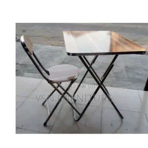 Adjustable Work Wooden Table and Chair