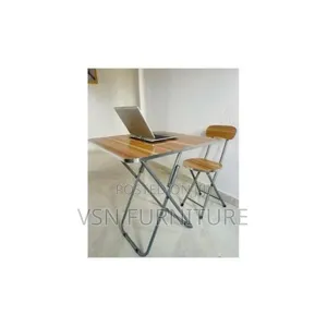 Minimal Wooden Work Desk and Chair