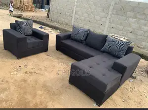 Lshape Couch Sofa Chair Black Is Available