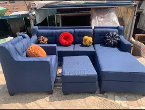 Beautiful Blue Lshap Table Is Available