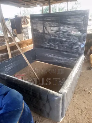 6 by 6 Quality Upholstered Beframe With 5ft Tall Headboard