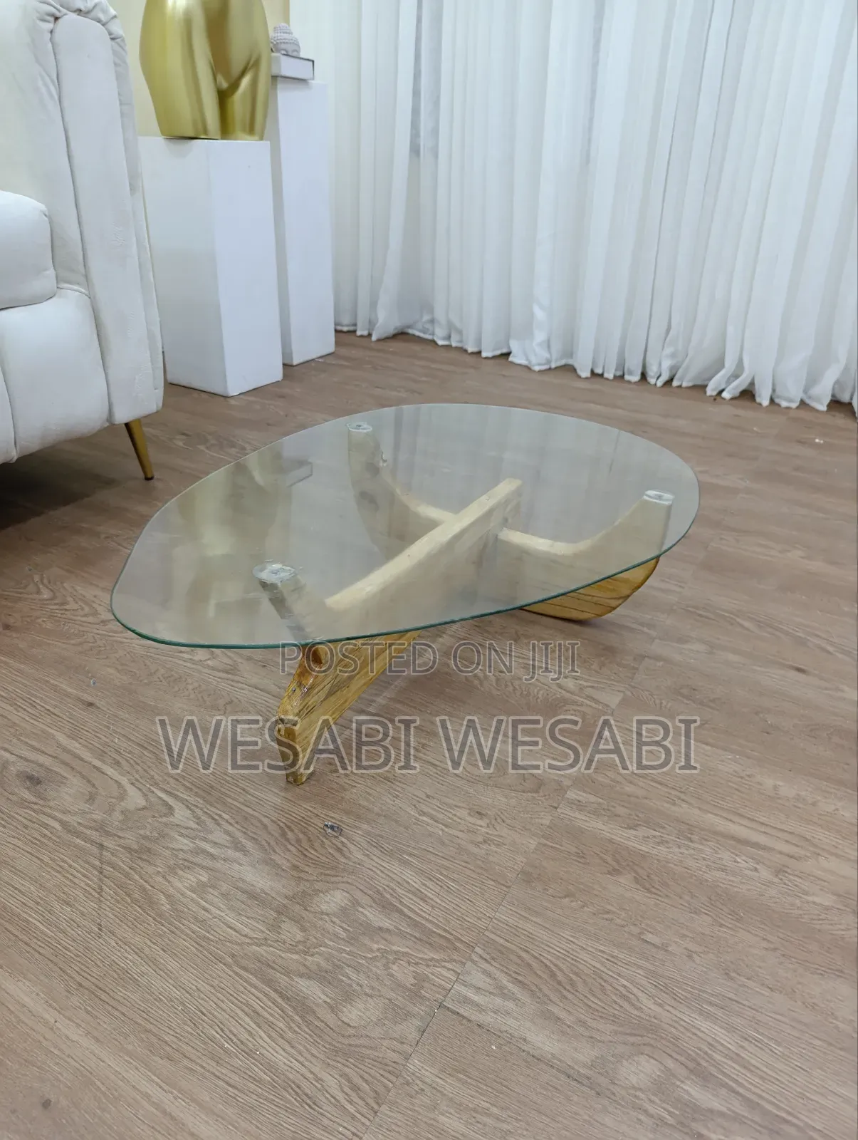 Wooden Glass Center Table