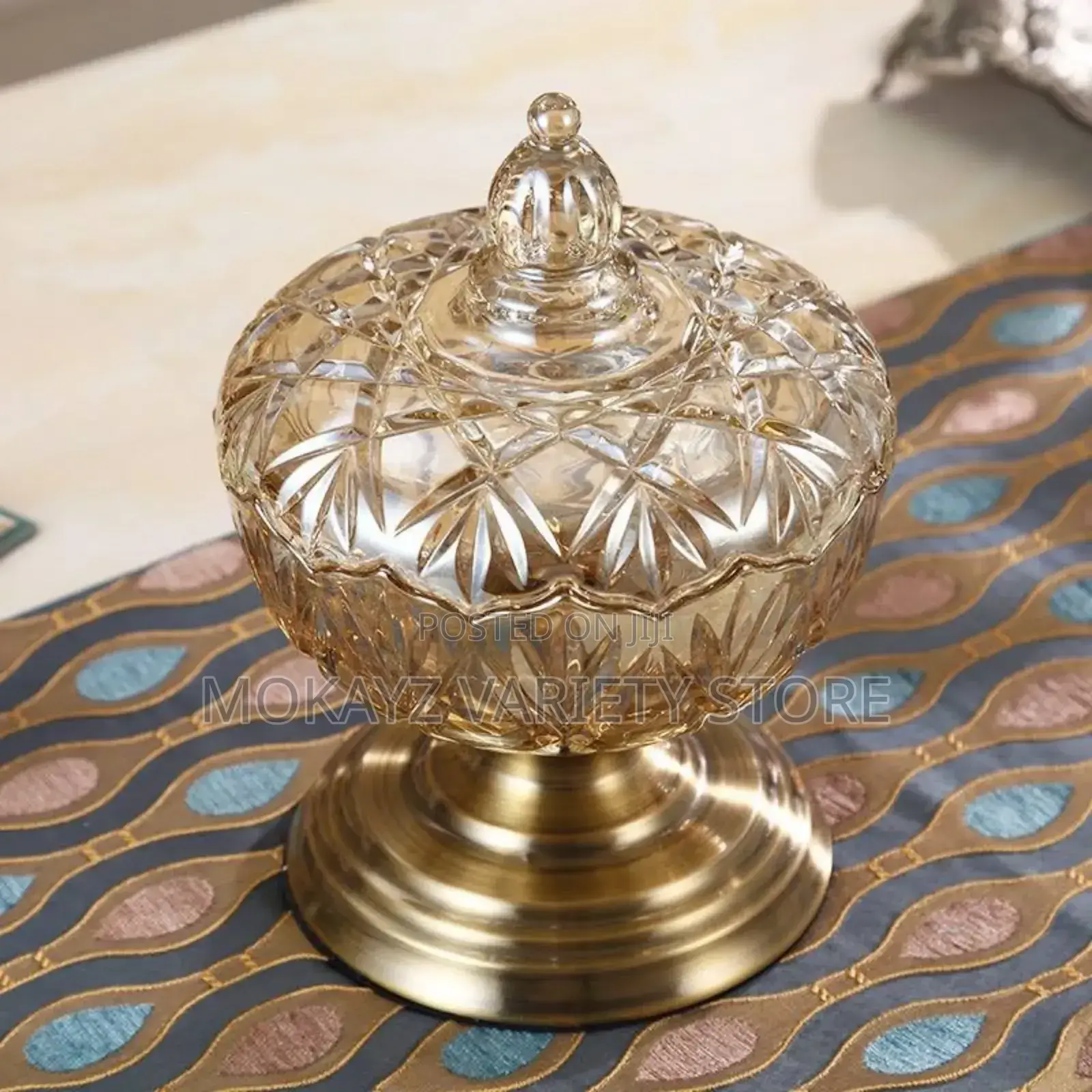 Multipurpose Crystal Glass Jar Decoration