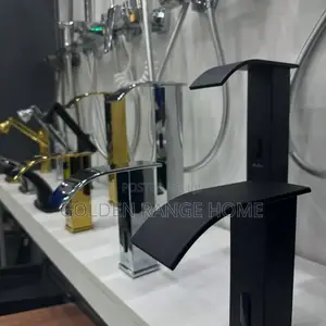 Sensor Black Waterfall Basin Faucet