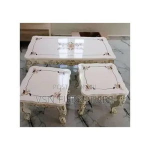 Center Table With Two Side Stool