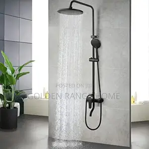 Black Shower Mixer Rainfall Shower Head