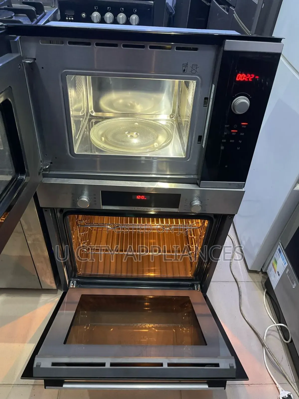 German Bosch Inbuilt Oven and Microwave