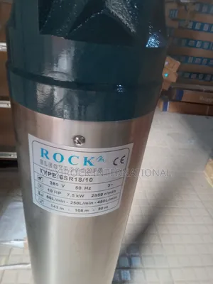 10hp 7.5kw Rock Submersible Water Pump 6" Body, Italian Technology