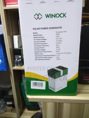 Winock 1kwh Solar Power Kit With Lithium Battery