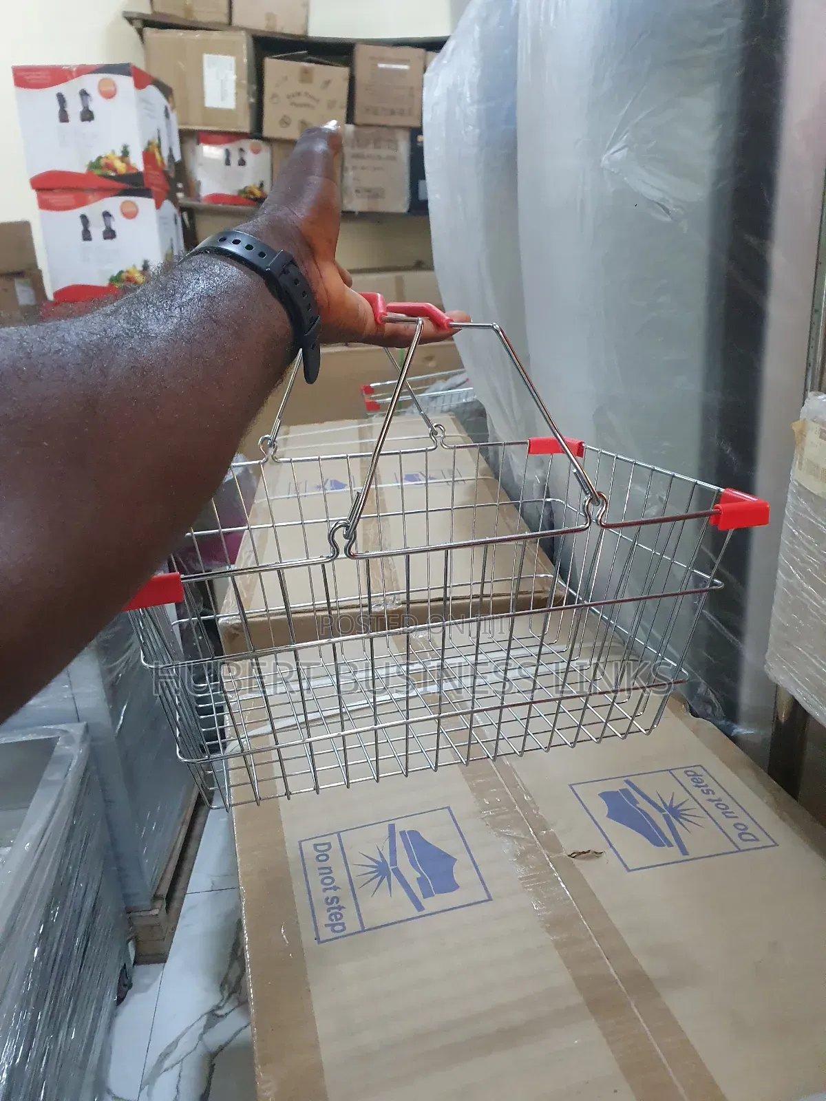 Supermarket Hand Baskets Stainless