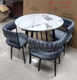 Round Marble Top Dining by 4seater