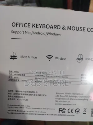 Wiwu Km 01 Office Wireless Keyboard and Mouse Combo