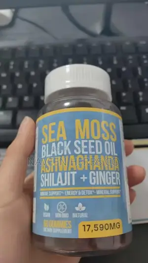Seamoss Shilajit Black Seed Ashwagandha Gummies [All in One