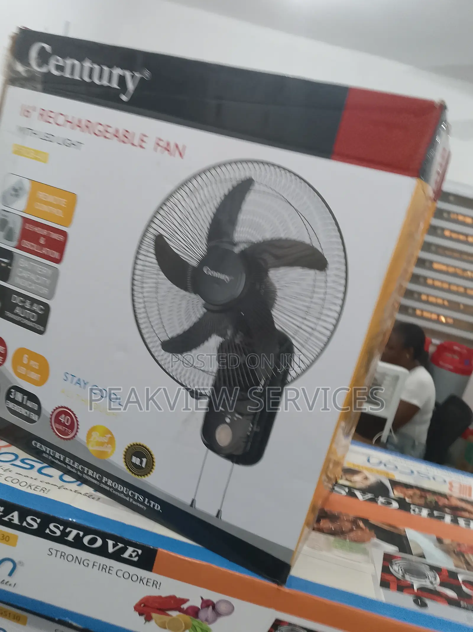 Power Outage ? No Problem! Get This Century 16'' Wall Fan