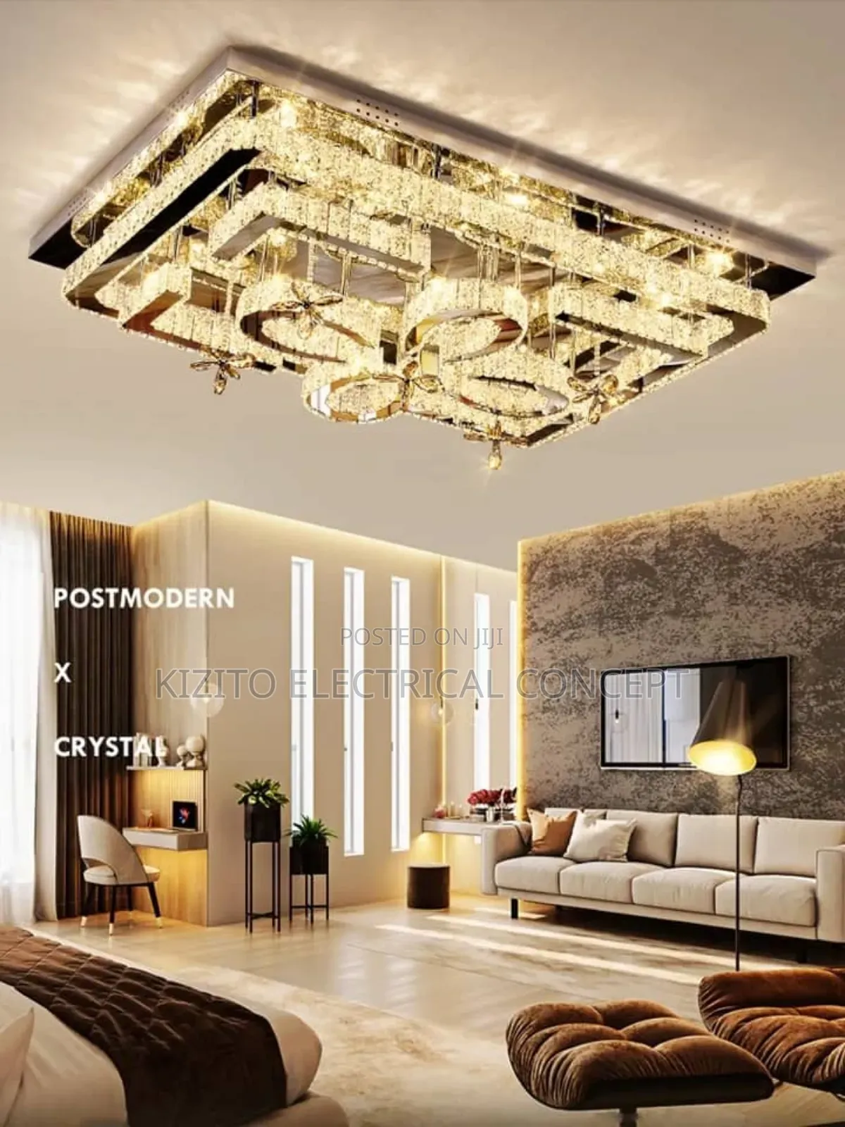 Post Modern Living Crystal Channel Lustre