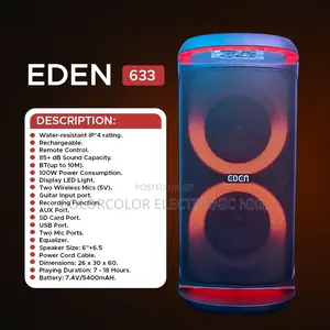 Bluetooth Speaker Eden 633