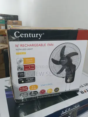 Cheapest Century 16'' Rechargeable Wall Fan - Buy Now !