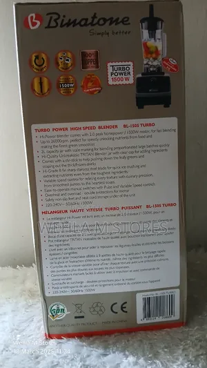Binatone Turbo Power High Speed Blender Bl-1505 Turbo