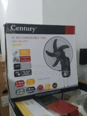 Long Lasting Battery - Century 16'' Rechargeable Wall Fan