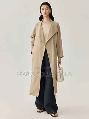 Photo - Kimono Brown/Cream Color Long Jacket