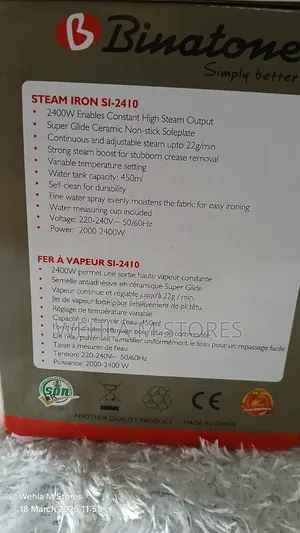 Binatone Steam Iron - Si 2410
