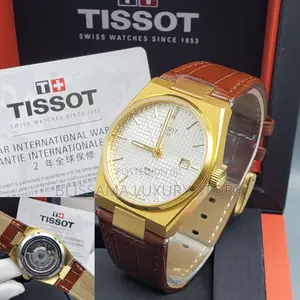 Tissot Genuine Leather Automatic Luxury Wristwatches