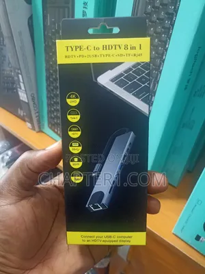 Photo - Type -C Hub Adapter 8-in-1 Type C Docking Station Hdmi