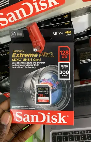 Sandisk Extreme Pro SDHCTM and SDXCTM Uhs-I Card - 128gb
