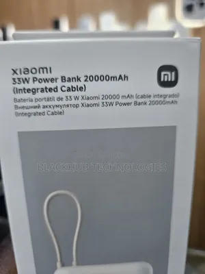Xiaomi Mi 20000mah Powerbank 33w Fast Charge (Cable Inbuilt)