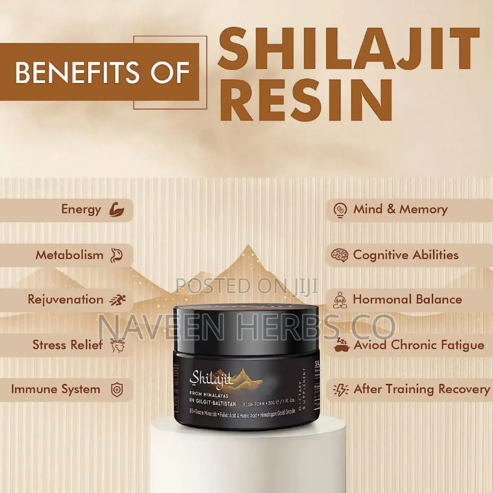 Premium Organic Shilajit - 50g Mineral Supplement