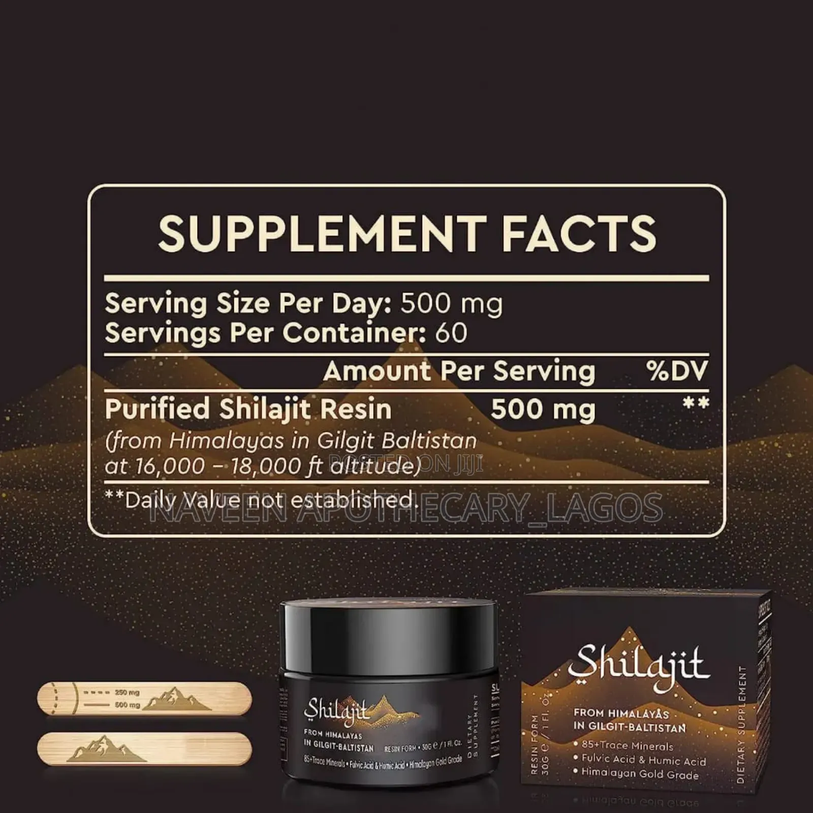 Pure 85+ Minerals Shilajit 50g (100% Organic)