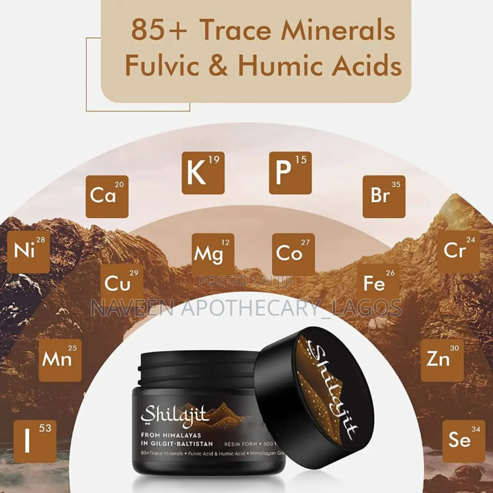 Pure 85+ Minerals Shilajit 50g (100% Organic)