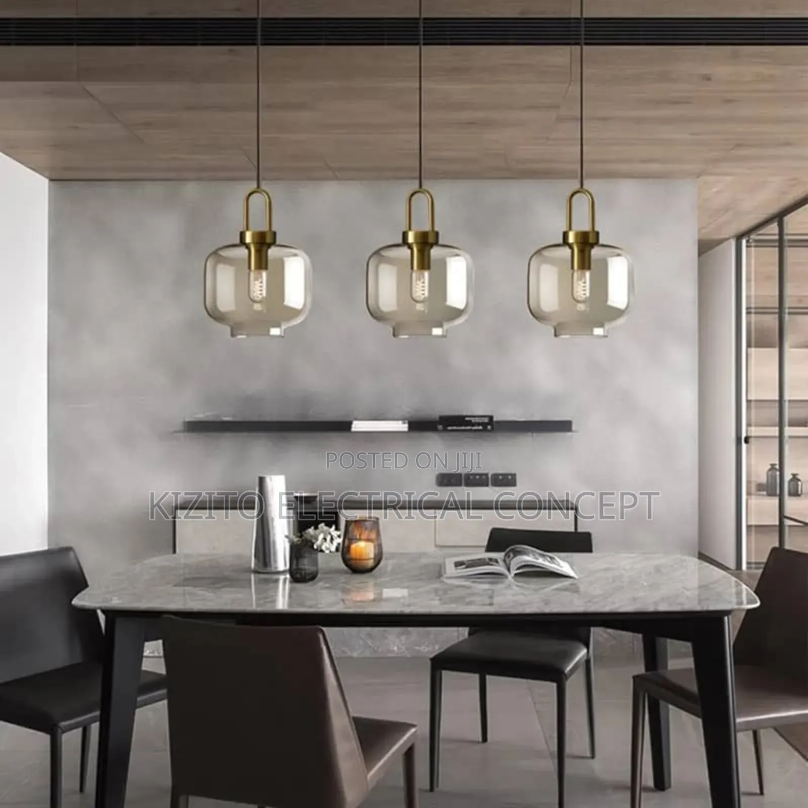 Pendant Glass Retro Kitchen Dining Light