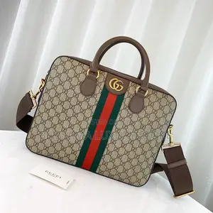 Gucci Leather Luxury Laptop/Office Bag – Unisex, Stylish Durable