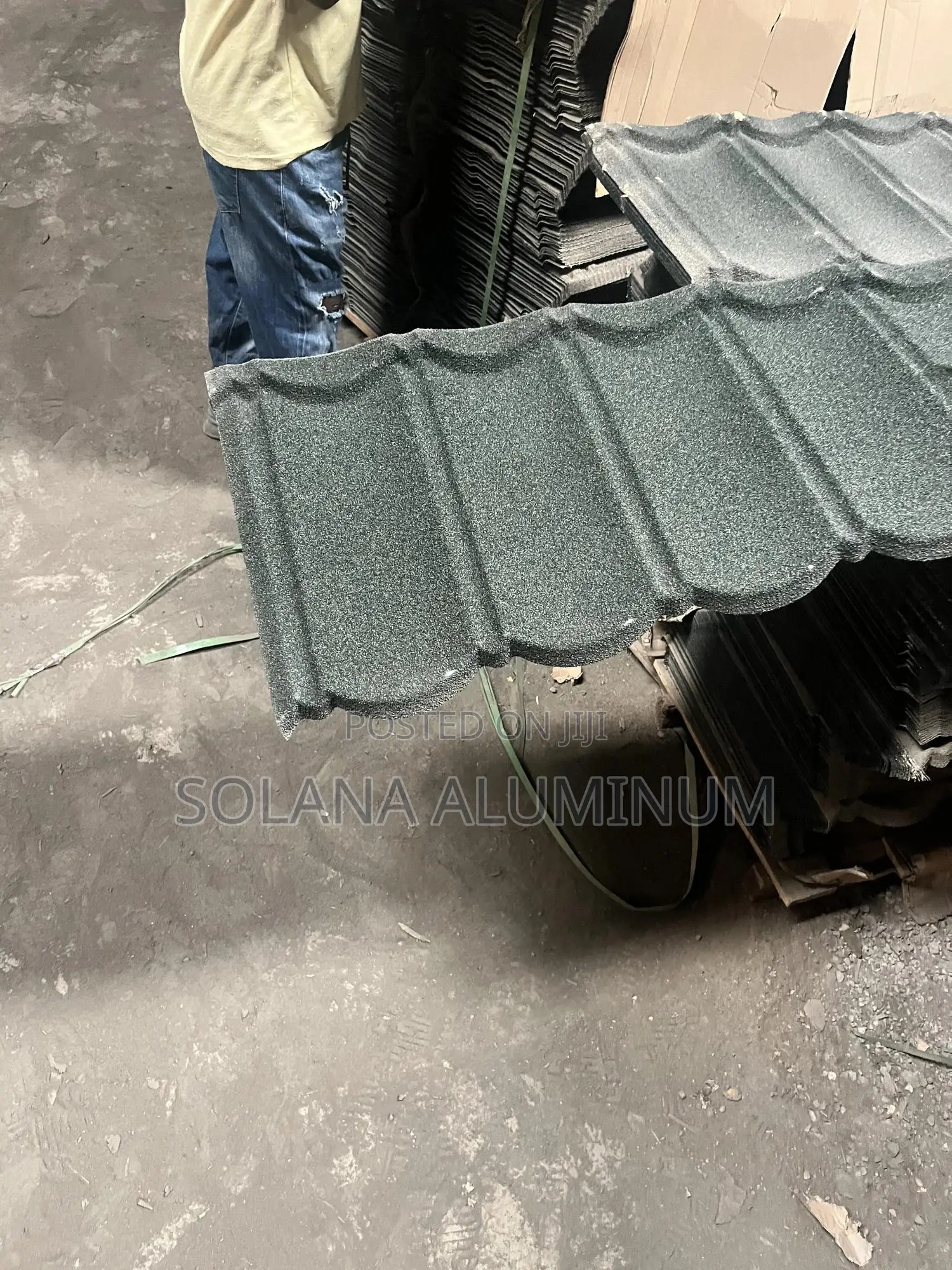 Thick Green Bond Stone Coated Gerard Rooftiles