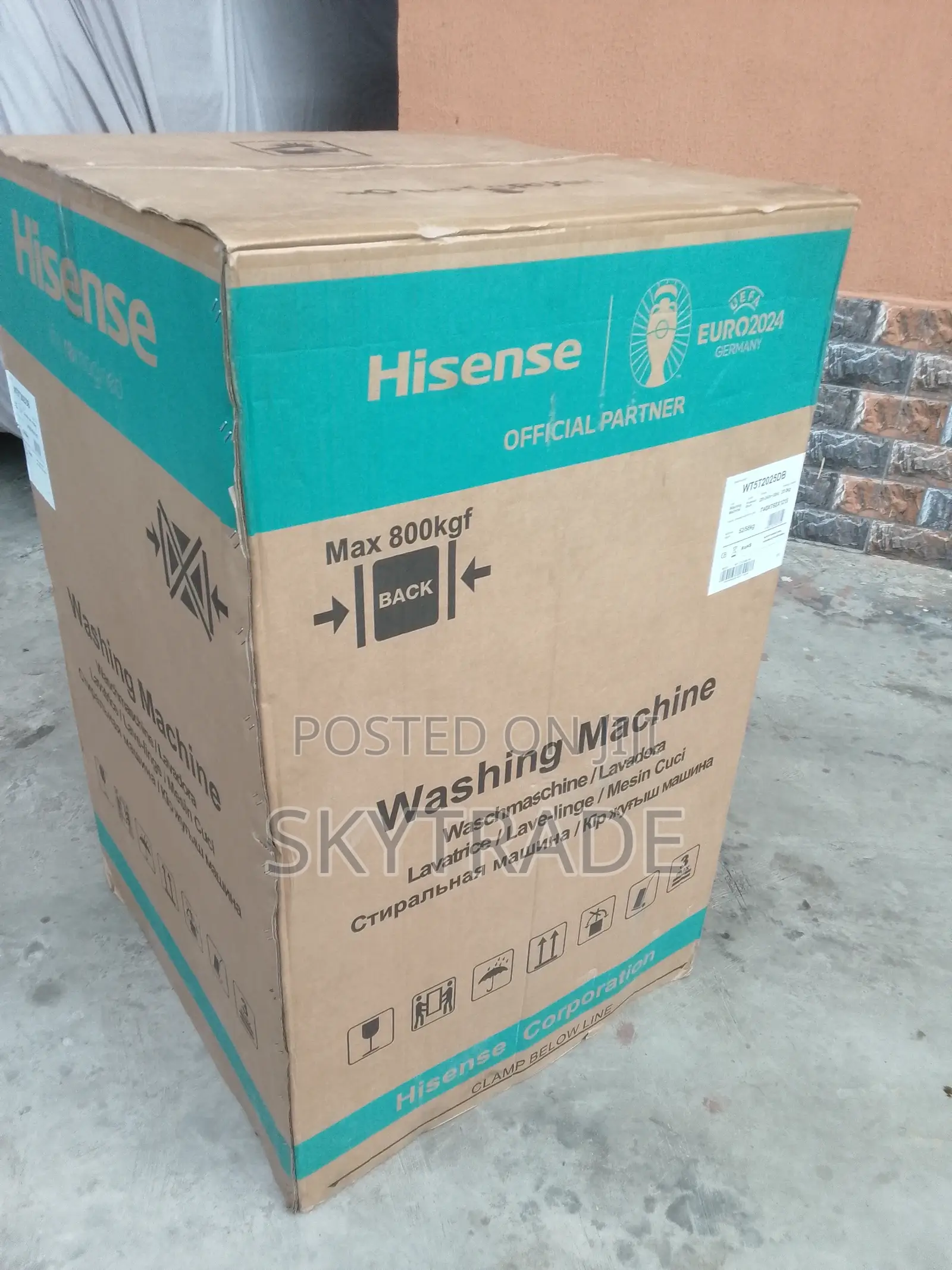Hisense Washing Machine Top Load 20kg (Wt5t2025db) Automatic