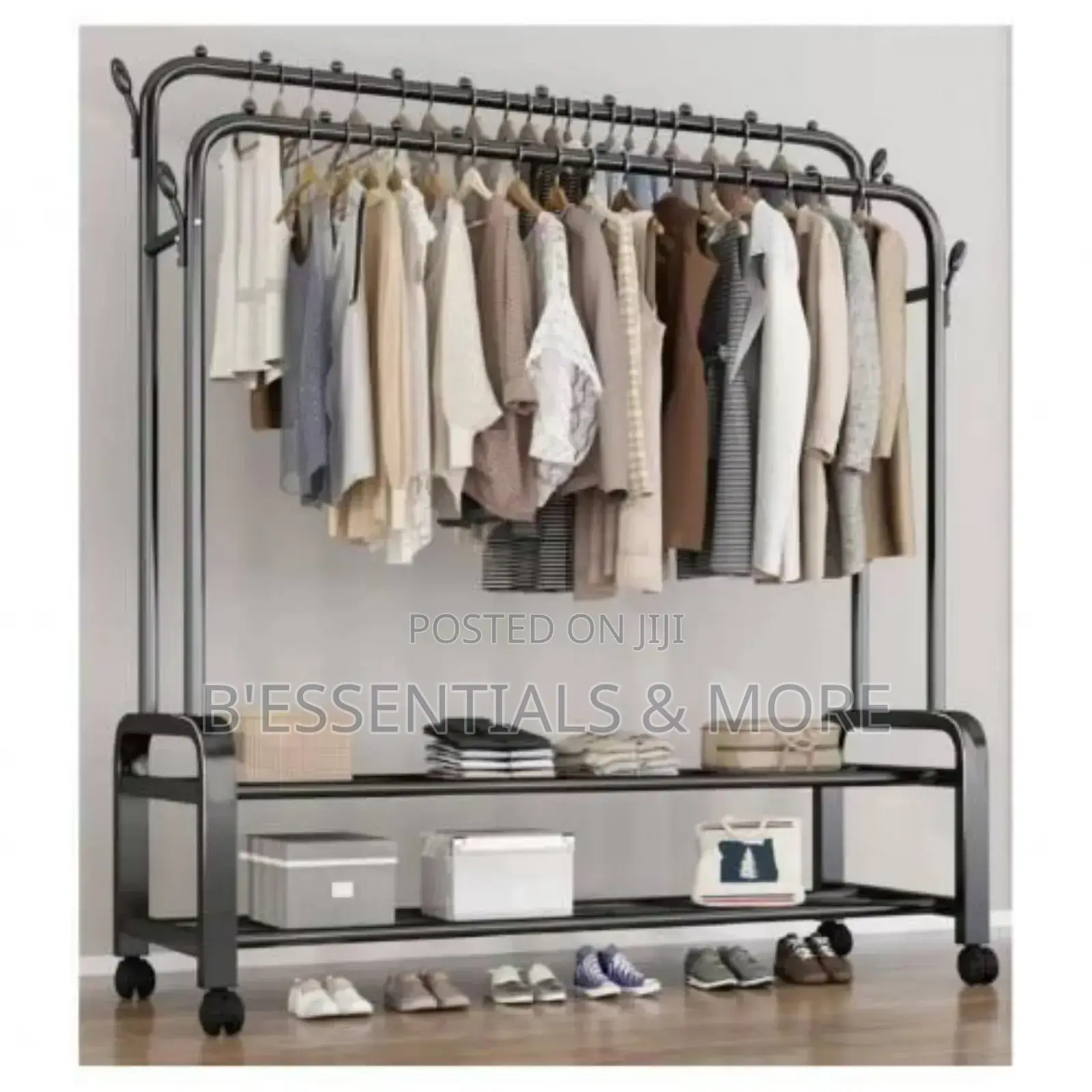 Heavy Duty 48kg Double Pole Hanger