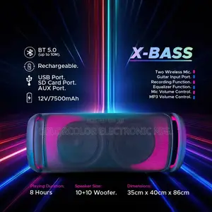 X-Bass - 1033 Wireless Bluetooth Speaker