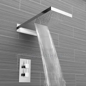 Chrome Conceal Shower With Long Waterfall Shower Rose